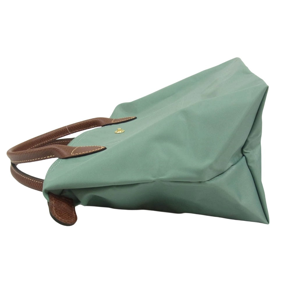 Longchamp ロンシャン ル プリアージュ オリジナル S トップハンドルバッグ セラドン リサイクルキャンバス グリーン系【中古】