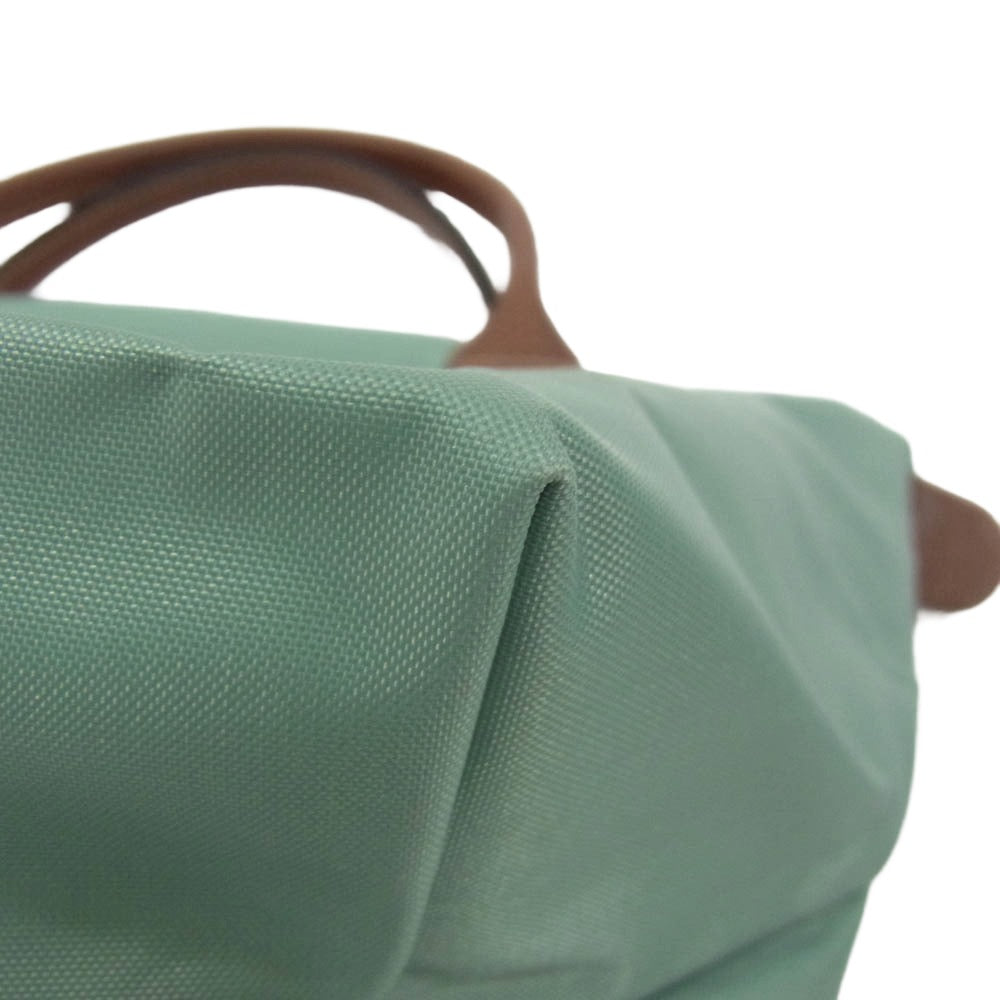 Longchamp ロンシャン ル プリアージュ オリジナル S トップハンドルバッグ セラドン リサイクルキャンバス グリーン系【中古】