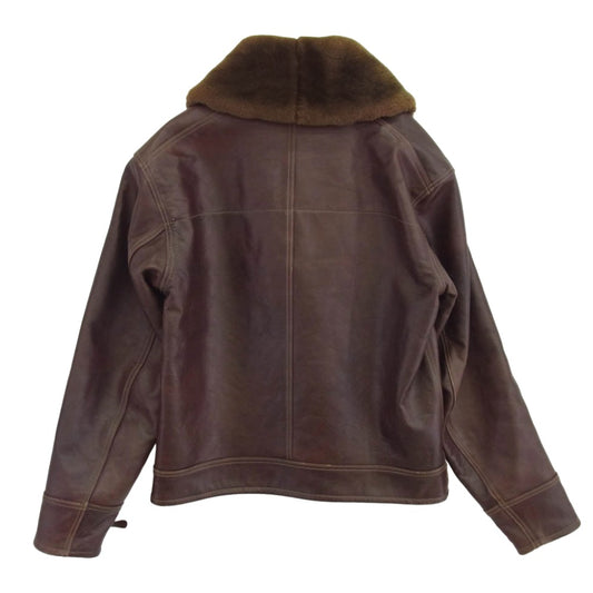 Buzz Rickson's バズリクソンズ BR80331 type B-2 CLO.CO.,INC BLANKET LINED ウールブランケット ライニング レザー ジャケット ブラウン系 42【中古】
