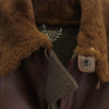 Buzz Rickson's バズリクソンズ BR80331 type B-2 CLO.CO.,INC BLANKET LINED ウールブランケット ライニング レザー ジャケット ブラウン系 42【中古】