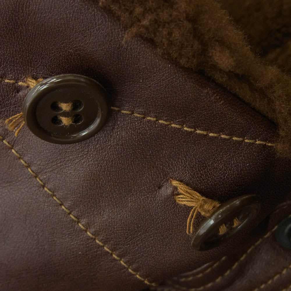 Buzz Rickson's バズリクソンズ BR80331 type B-2 CLO.CO.,INC BLANKET LINED ウールブランケット ライニング レザー ジャケット ブラウン系 42【中古】