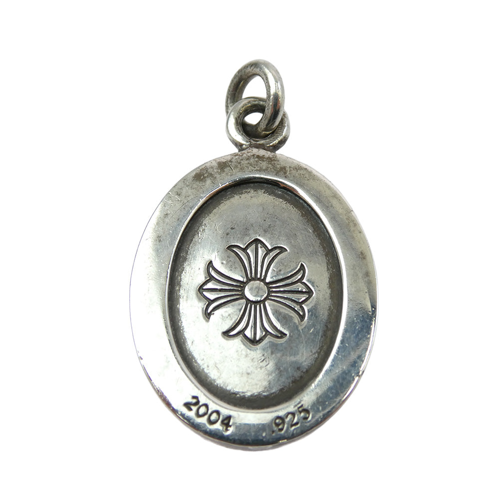 CHROME HEARTS クロムハーツ（原本無） ANGEL MEDAL OVAL オーバル エンジェル メダル ペンダント トップ シルバー系【中古】