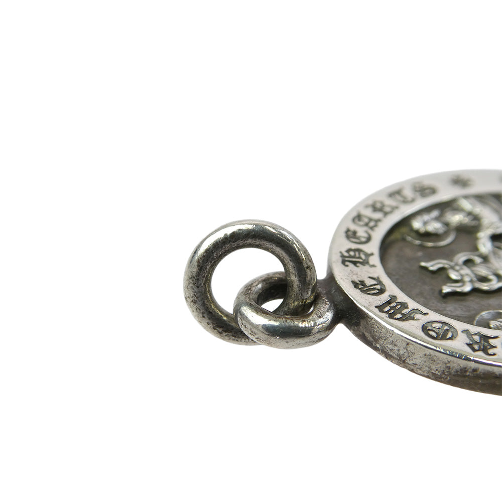 CHROME HEARTS クロムハーツ（原本無） ANGEL MEDAL OVAL オーバル エンジェル メダル ペンダント トップ シルバー系【中古】