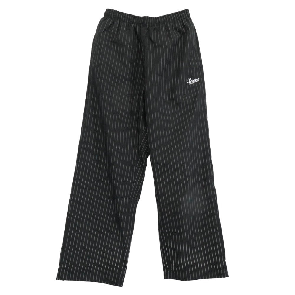 Supreme シュプリーム 24AW Reflective Pinstripe Track Pant リフレクティブ ピンストライプ パンツ ブラック系 S【極上美品】【中古】