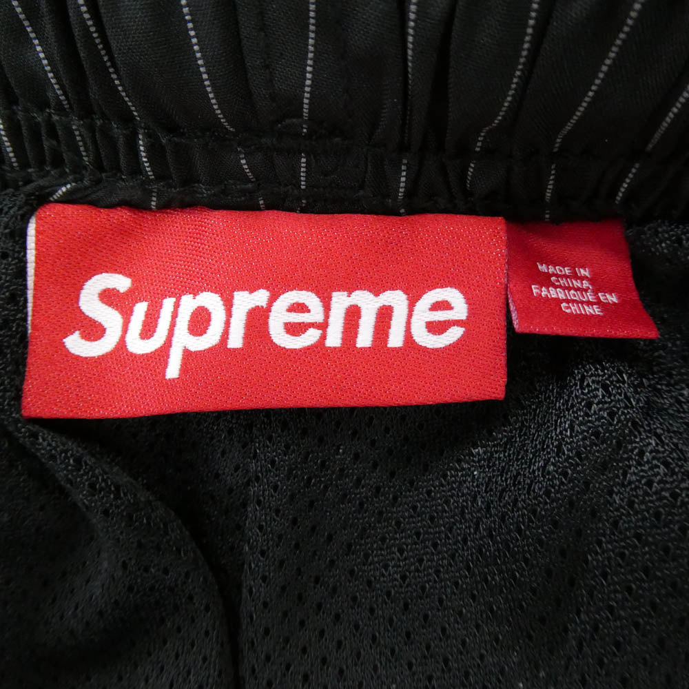 Supreme シュプリーム 24AW Reflective Pinstripe Track Pant リフレクティブ ピンストライプ パンツ ブラック系 S【極上美品】【中古】