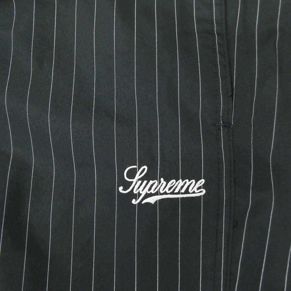 Supreme シュプリーム 24AW Reflective Pinstripe Track Pant リフレクティブ ピンストライプ パンツ ブラック系 S【極上美品】【中古】