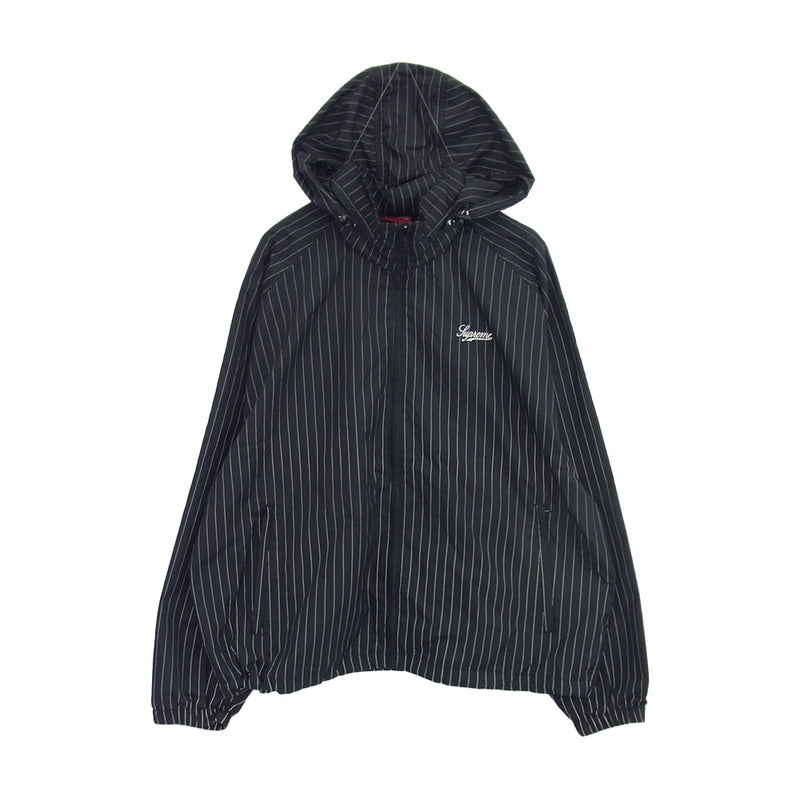 Supreme シュプリーム 24AW Reflective Pinstripe Track Jacket リフレクティブ ピンストライプ トラック ジャケット ブラック系 M【極上美品】【中古】