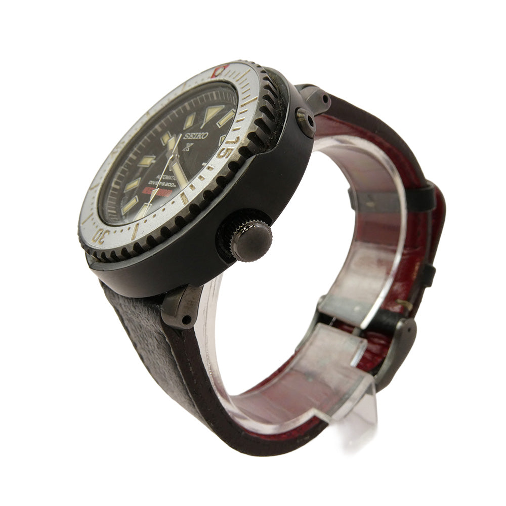 SEIKO セイコー SBDY077 × NEIGHBORHOOD ネイバーフッド Prospex DIVER SCUBA プロスペックス ダイバー スキューバ 自動巻 腕時計 ブラック系 レッド系【中古】