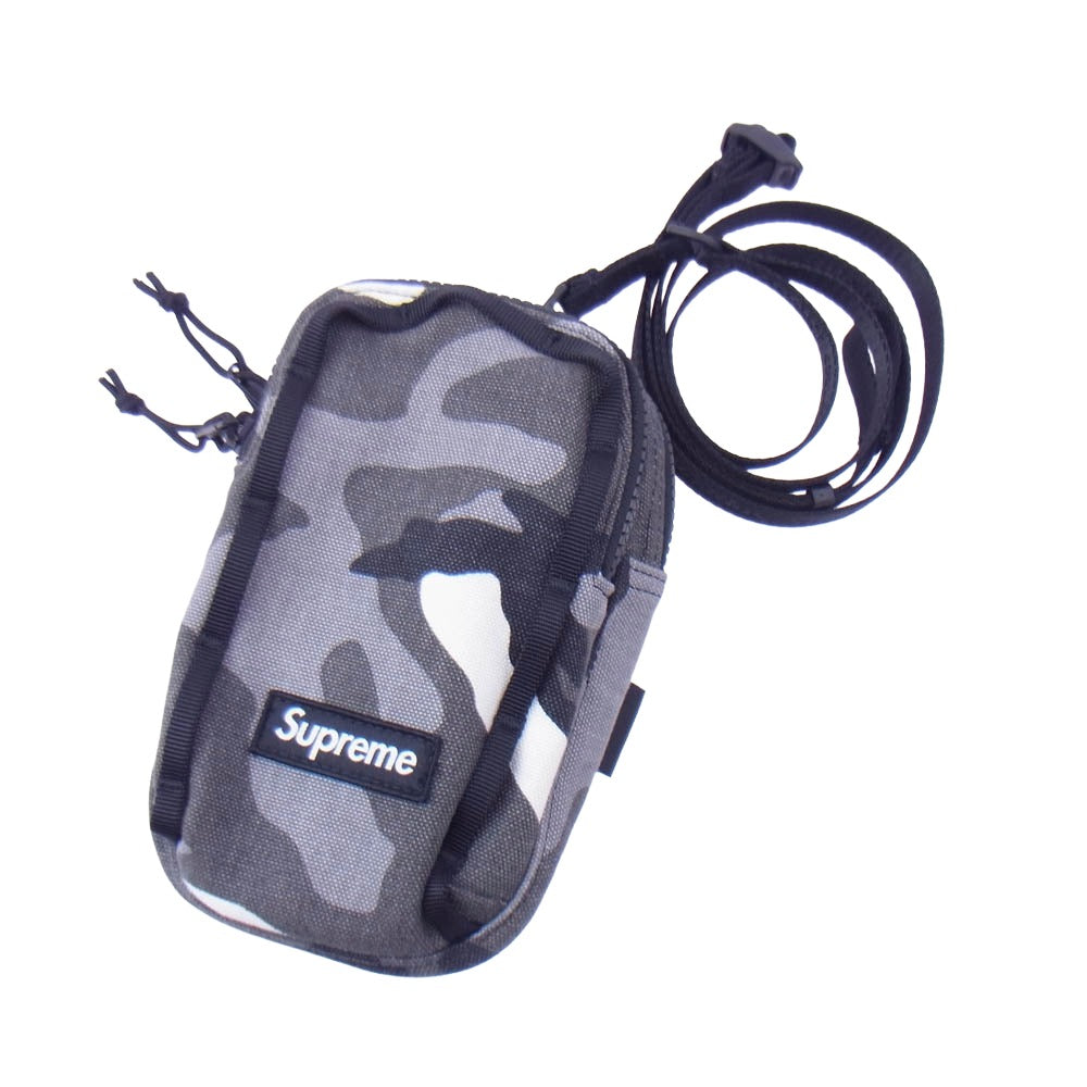 Supreme シュプリーム 25SS Camera Bag + Mini Pouch Snow Camo カメラ バッグ ミニポーチ セット ショルダー バッグ ※ミニポーチ欠品 グレー系【中古】