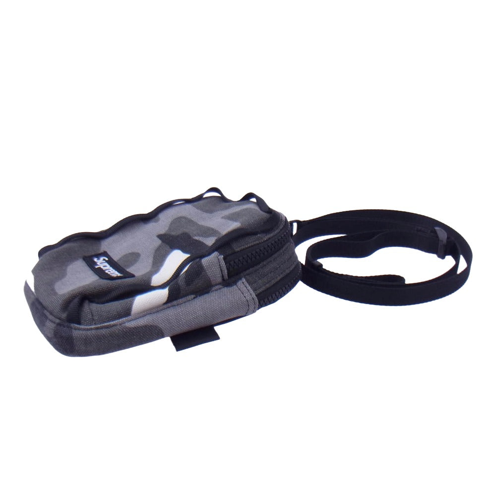 Supreme シュプリーム 25SS Camera Bag + Mini Pouch Snow Camo カメラ バッグ ミニポーチ セット ショルダー バッグ ※ミニポーチ欠品 グレー系【中古】