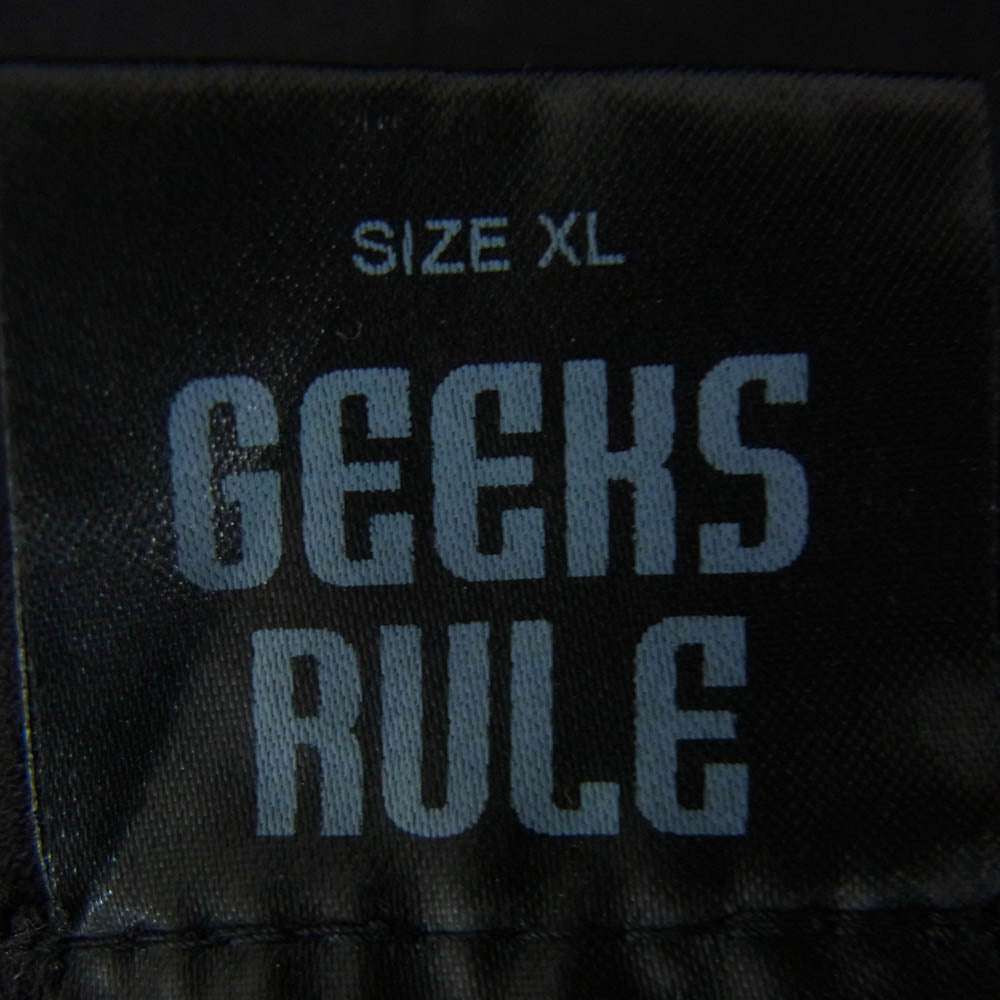 GEEKS RULE ギークスルール 12 × serial experiments lain SILKSCREEN PRINTING T SHIRT シリアル・エクスペリメンツ・レイン プリント 半袖 Tシャツ ブラック XL ブラック系 XL【中古】