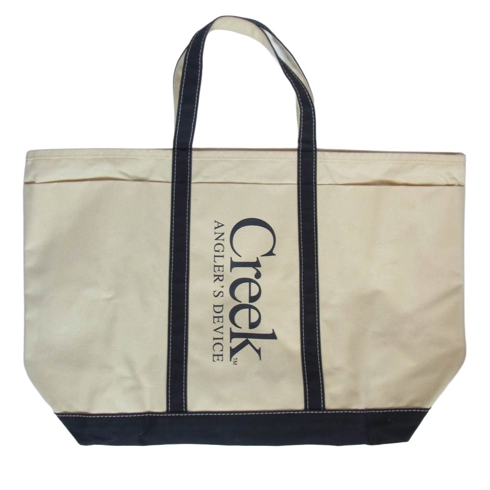 クリークアングラーズデバイス ×This is a(n) Base Field Tote ベース フィールド 大型 キャンバス トートバッグ ベージュ系【中古】