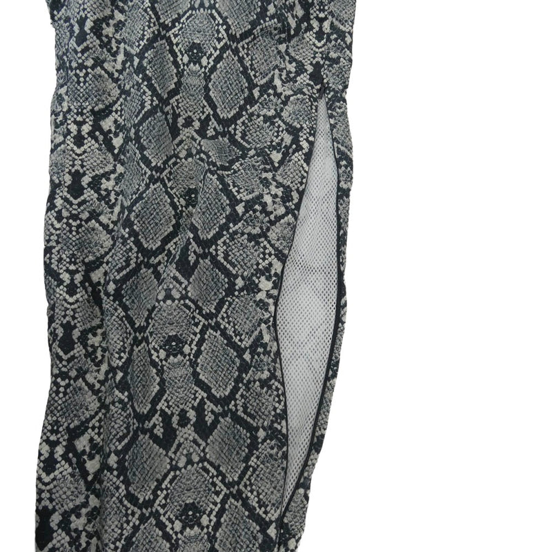 パンツ Snake Print Nylon Open Hem Pants Snake Print Nylon Open Hem Pants
