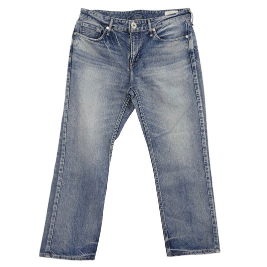 upper hights アッパーハイツ 187107 THE HIS ボーイフレンド クロップド デニムパンツ インディゴブルー系 25【中古】