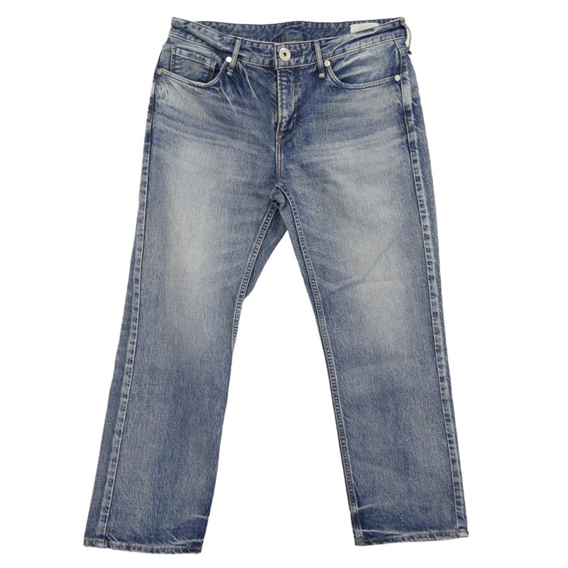 upper hights アッパーハイツ 187107 THE HIS ボーイフレンド クロップド デニムパンツ インディゴブルー系 25【中古】