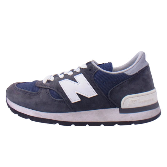 NEW BALANCE ニューバランス M990NV1 ローカット スニーカー ダークグレー系 ネイビー系 26.5cm【中古】
