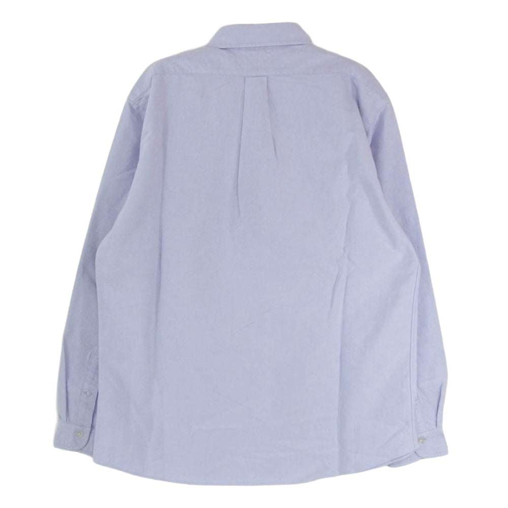 HUMAN MADE ヒューマンメイド 25SS Oxford BD L/S Shirt Purple オックスフォード BD L/S シャツ ハートワッペン 刺繍 長袖 ボタンダウンシャツ パープル パープル系 L【中古】