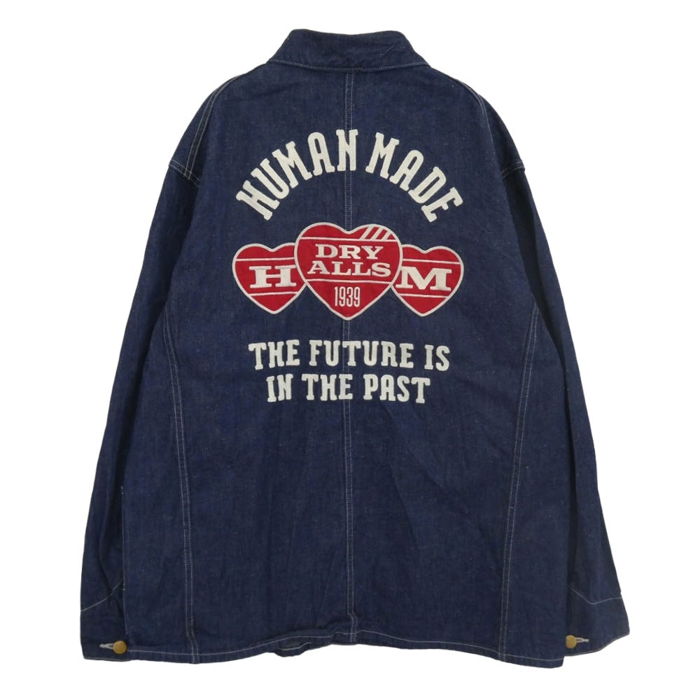 humanmade ヒューマンメイド　デニムジャケット　カバーオール　刺繍　L Human Made DENIM COVERALL JACKET | Japanese