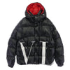 MONCLER モンクレール 18-19AW QV0CN00ACUX × VALENTINO ヴァレンティノ VLTNロゴ ダウン ジャケット ブラック系 48【中古】