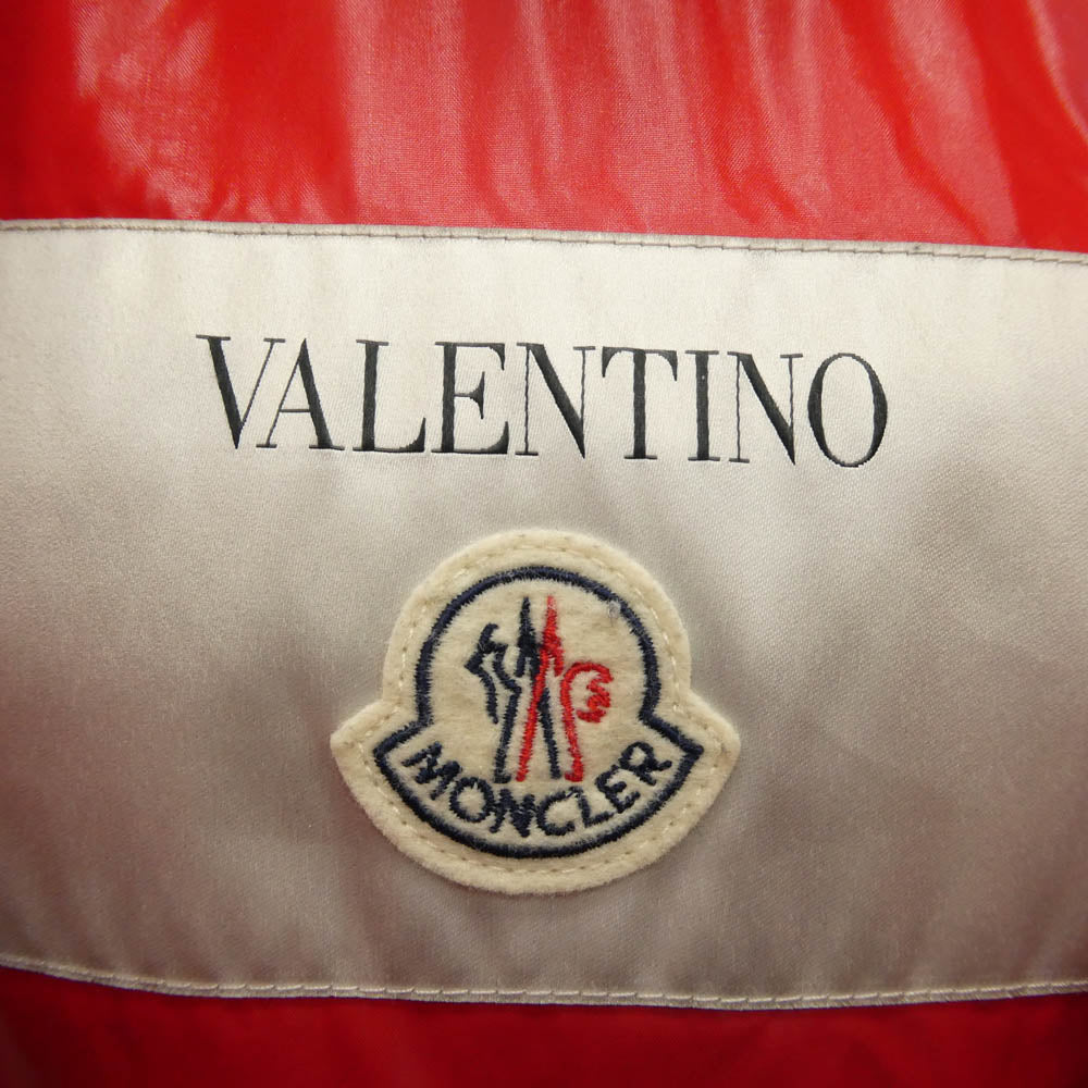 MONCLER モンクレール 18-19AW QV0CN00ACUX × VALENTINO ヴァレンティノ VLTNロゴ ダウン ジャケット ブラック系 48【中古】