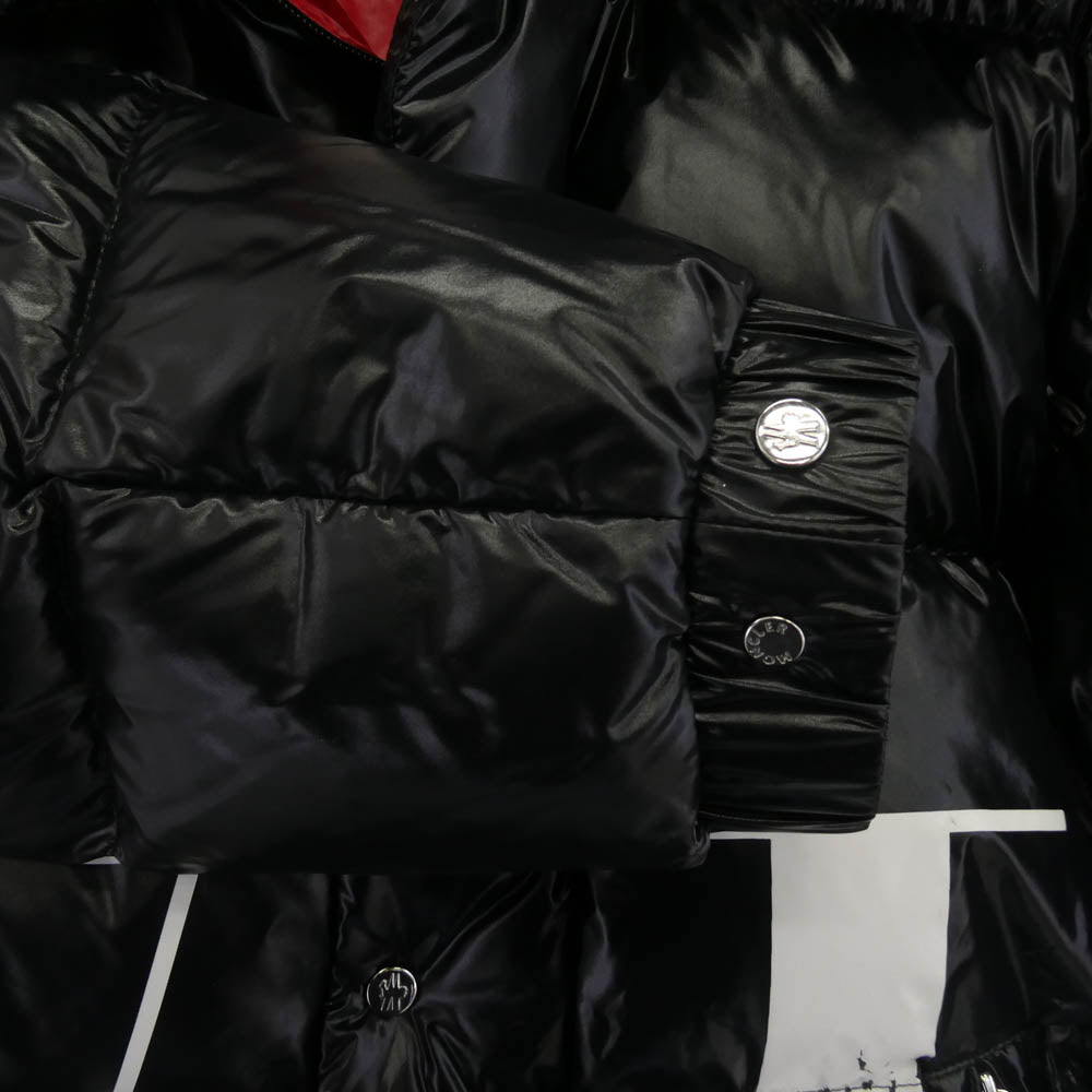 MONCLER モンクレール 18-19AW QV0CN00ACUX × VALENTINO ヴァレンティノ VLTNロゴ ダウン ジャケット ブラック系 48【中古】