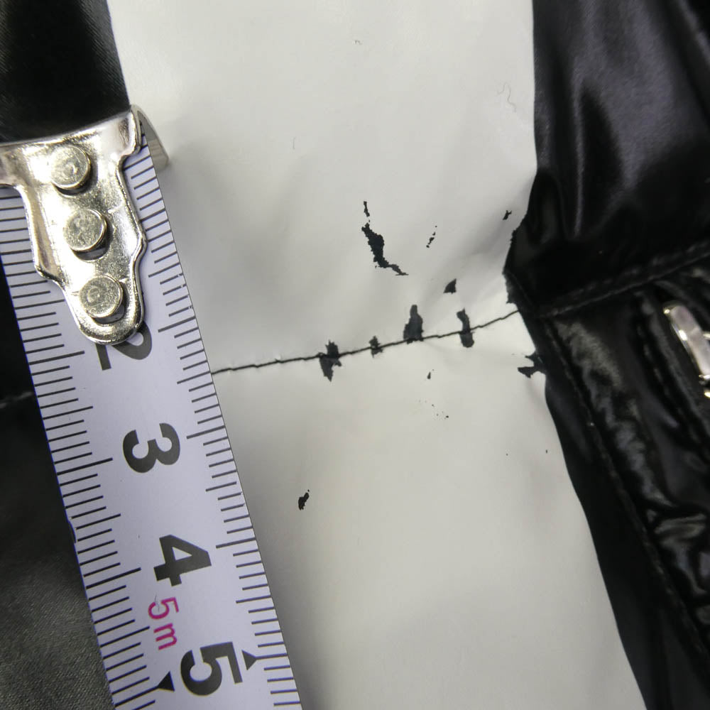 MONCLER モンクレール 18-19AW QV0CN00ACUX × VALENTINO ヴァレンティノ VLTNロゴ ダウン ジャケット ブラック系 48【中古】