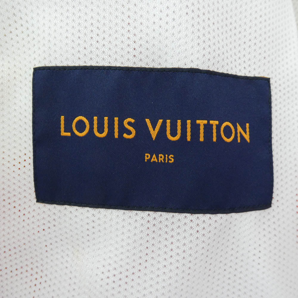 LOUIS VUITTON ルイ・ヴィトン 22年製 RM222M NW1 HNB12W モノグラム バンダナ タイダイ ブリーチ加工 総柄 ジップアップ フーディ ジャケット 52 オレンジ系 52【中古】