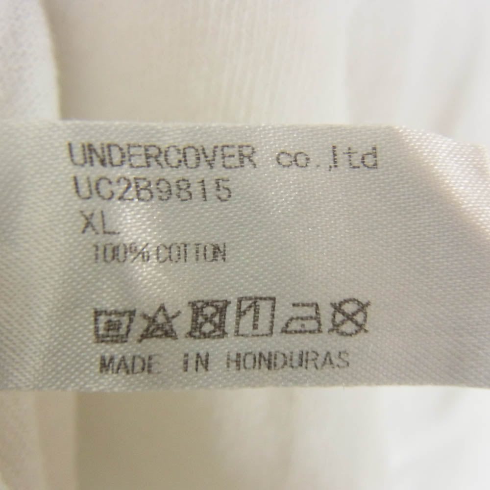 UNDERCOVER アンダーカバー 23SS UC2B9815 ×Verdy Girls Don't Cry ヴェルディ ガールズドントクライ 半袖Tシャツ ホワイト系 XL【中古】
