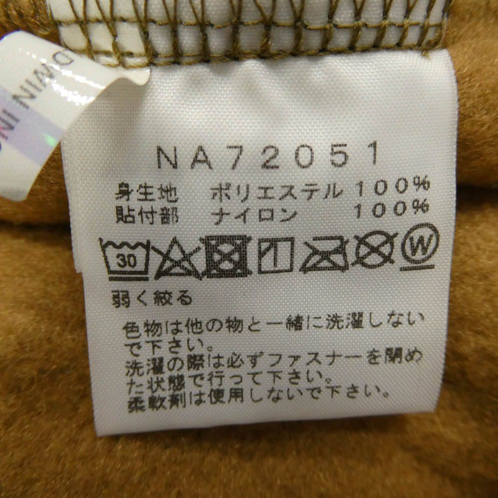 THE NORTH FACE ノースフェイス NA72051 Denali Jacket デナリ フリースジャケット ブラウン系 XL【中古】