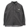 THE NORTH FACE ノースフェイス NR72130 L/S NYLON DENIM NUPTSE SHIRT ロングスリーブ ナイロンデニム ヌプシシャツ ダークグレー系 XL【中古】