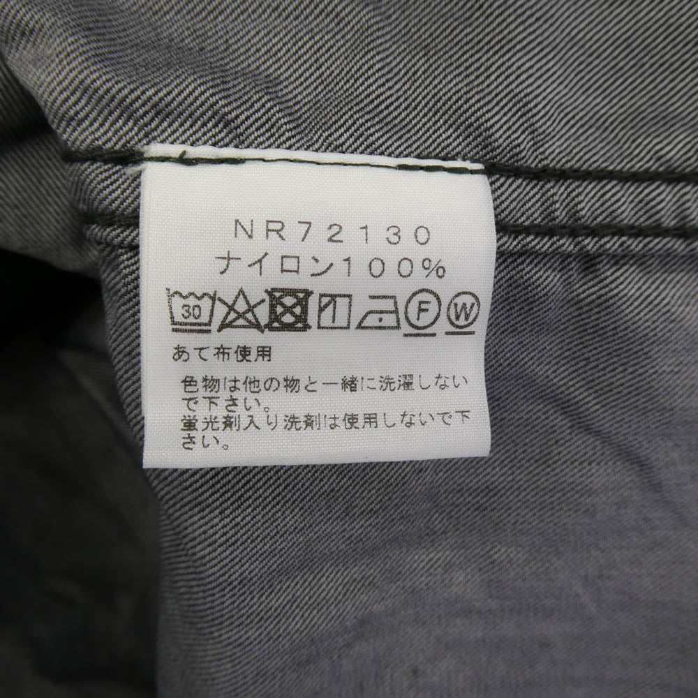 THE NORTH FACE ノースフェイス NR72130 L/S NYLON DENIM NUPTSE SHIRT ロングスリーブ ナイロンデニム ヌプシシャツ ダークグレー系 XL【中古】