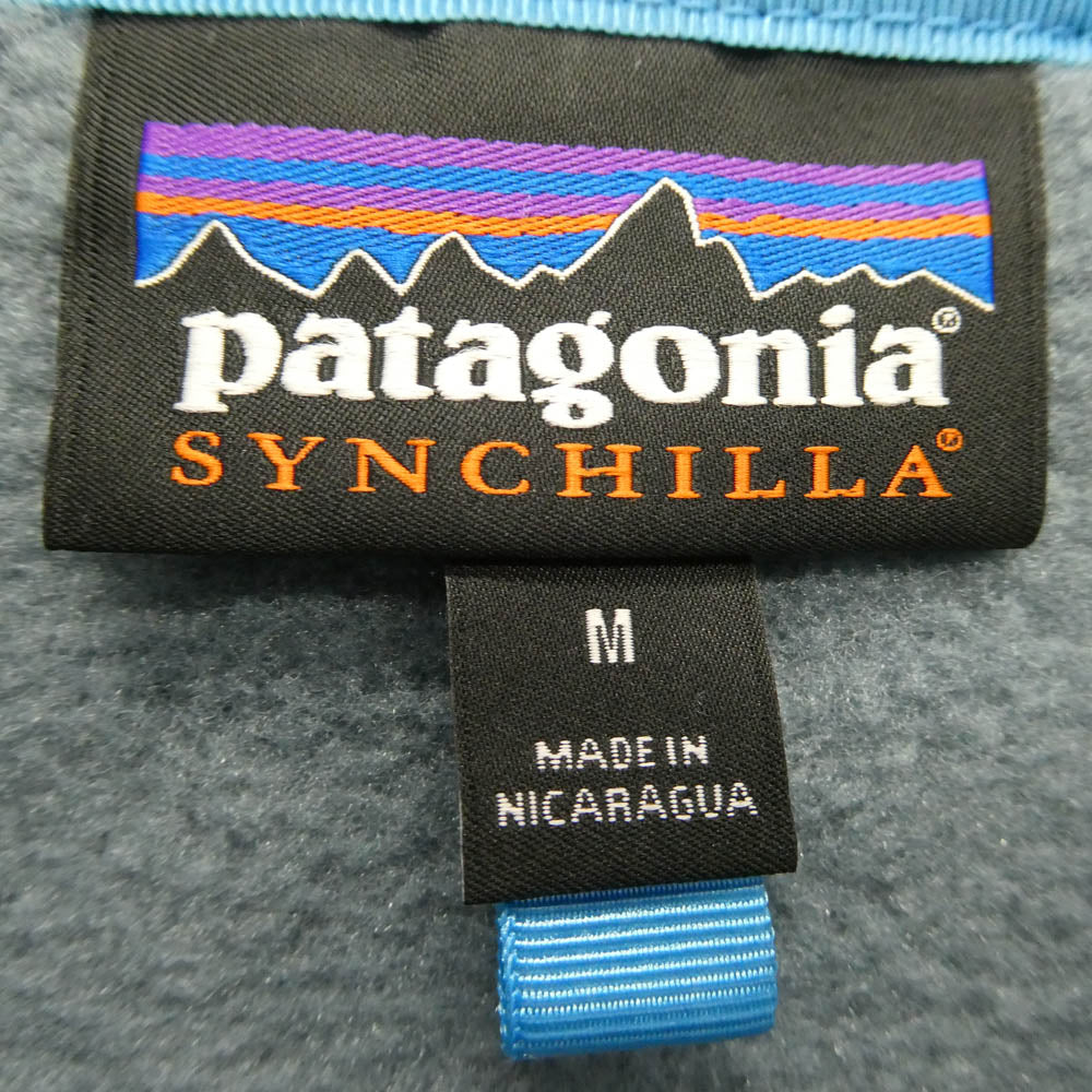 patagonia パタゴニア 25551SP23 Lightweight Synchilla Snap-T Fleece Pullover メンズ・ライトウェイト・シンチラ・スナップT・プルオーバー ライトブルー系 M【中古】