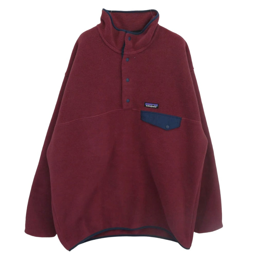 patagonia パタゴニア 25450FA22 SYNCHILLA SNAP-T FLEECE PULLOVER シンチラ スナップT フリース プルオーバー エンジ系 L【中古】