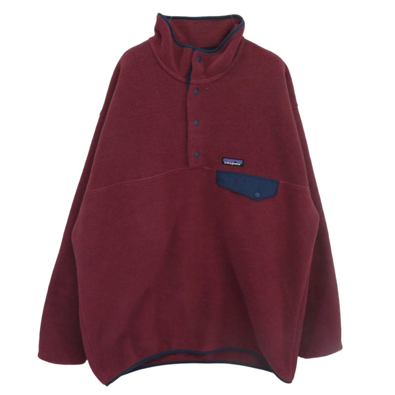 patagonia パタゴニア 25450FA22 SYNCHILLA SNAP-T FLEECE PULLOVER シンチラ スナップT フリース プルオーバー エンジ系 L【中古】