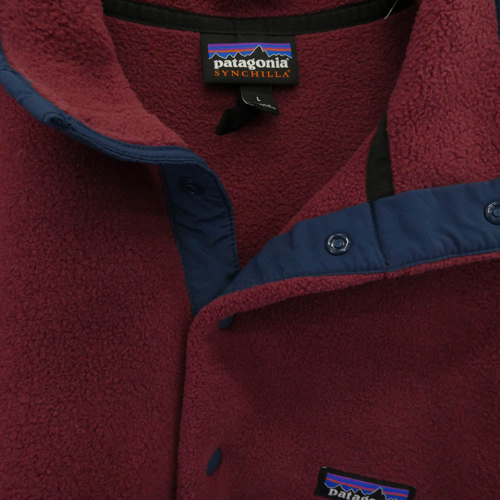 patagonia パタゴニア 25450FA22 SYNCHILLA SNAP-T FLEECE PULLOVER シンチラ スナップT フリース プルオーバー エンジ系 L【中古】