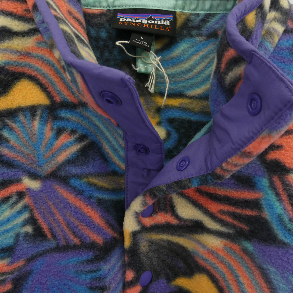 patagonia パタゴニア 25551SP23 Lightweight Synchilla Snap-T Fleece Pullover メンズ・ライトウェイト・シンチラ・スナップT・プルオーバー パープル系 L【美品】【中古】