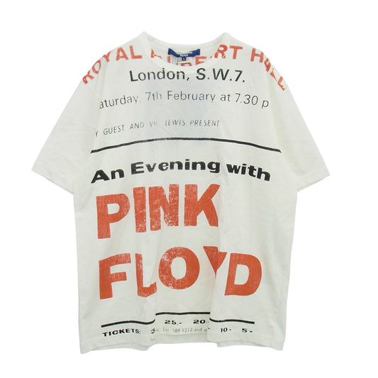 JUNYA WATANABE COMME des GARCONS MAN ジュンヤワタナベコムデギャルソンマン 24AW WN-T005-051 綿度詰め天竺 PINK FLOID ピンクフロイド 半袖Tシャツ ホワイト系 L【新古品】【未使用】【中古】