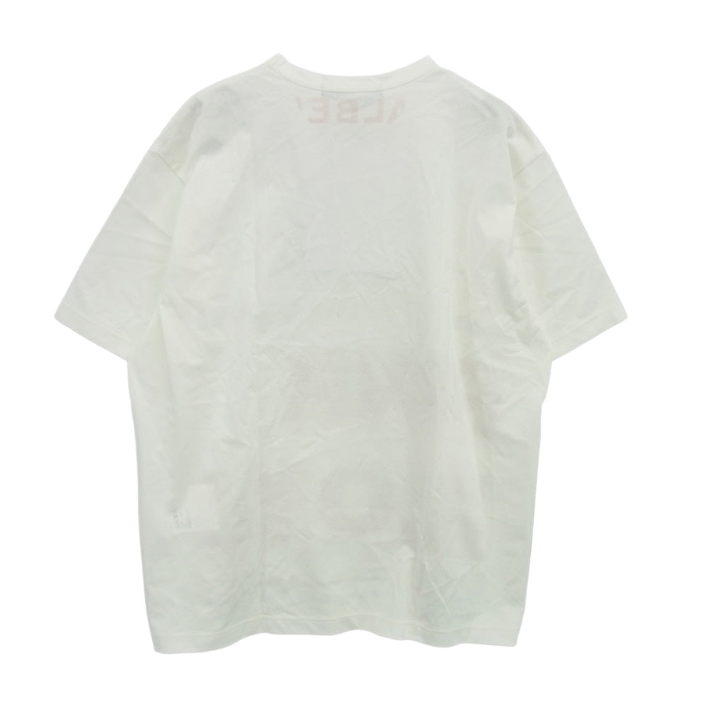 JUNYA WATANABE COMME des GARCONS MAN ジュンヤワタナベコムデギャルソンマン 24AW WN-T005-051 綿度詰め天竺 PINK FLOID ピンクフロイド 半袖Tシャツ ホワイト系 L【新古品】【未使用】【中古】