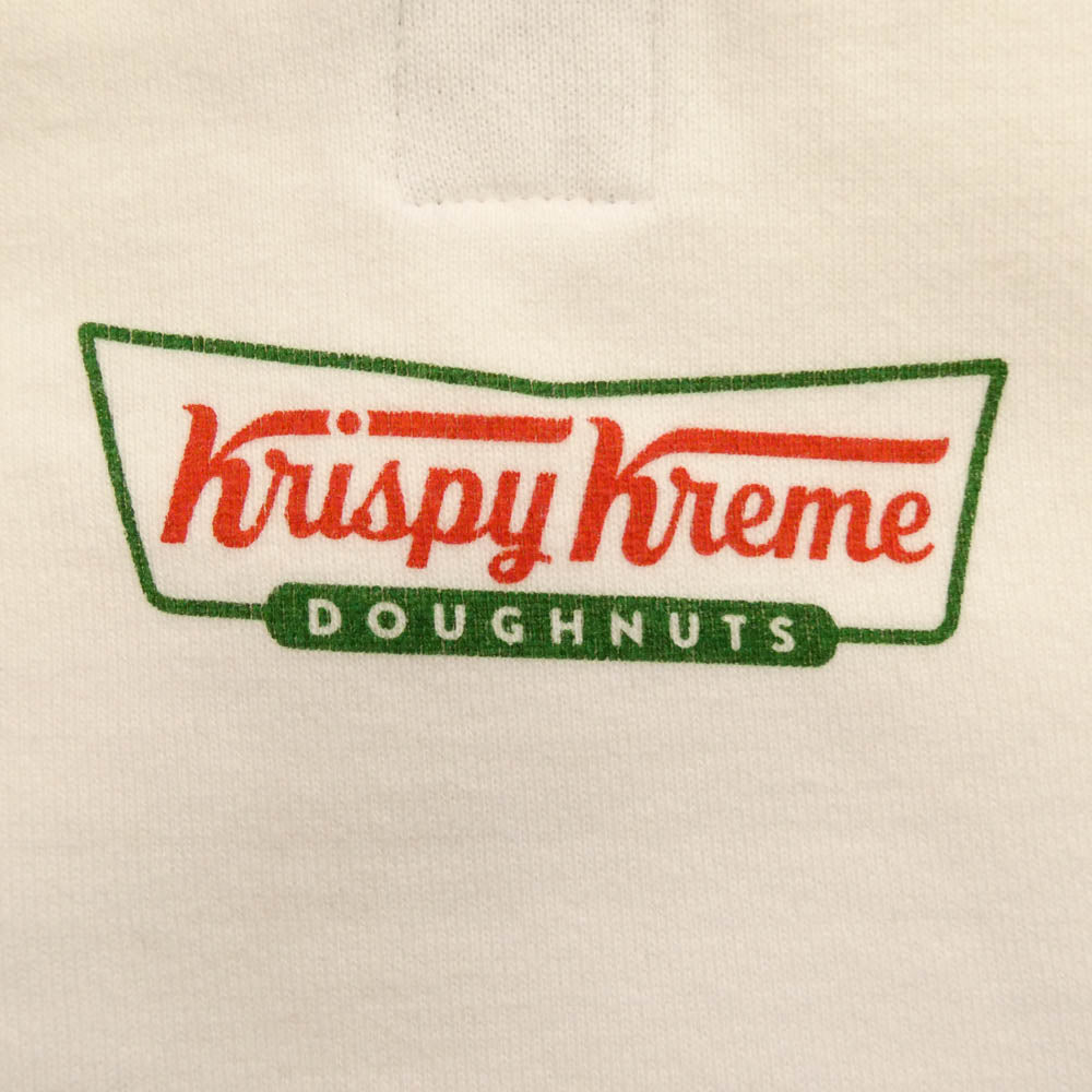 HUMAN MADE ヒューマンメイド Krispy Kreme Doughnuts Graphic Crewneck Sweatshirt クリスピー クリーム ドーナツ クルーネック スウェット ホワイト系 XL【中古】