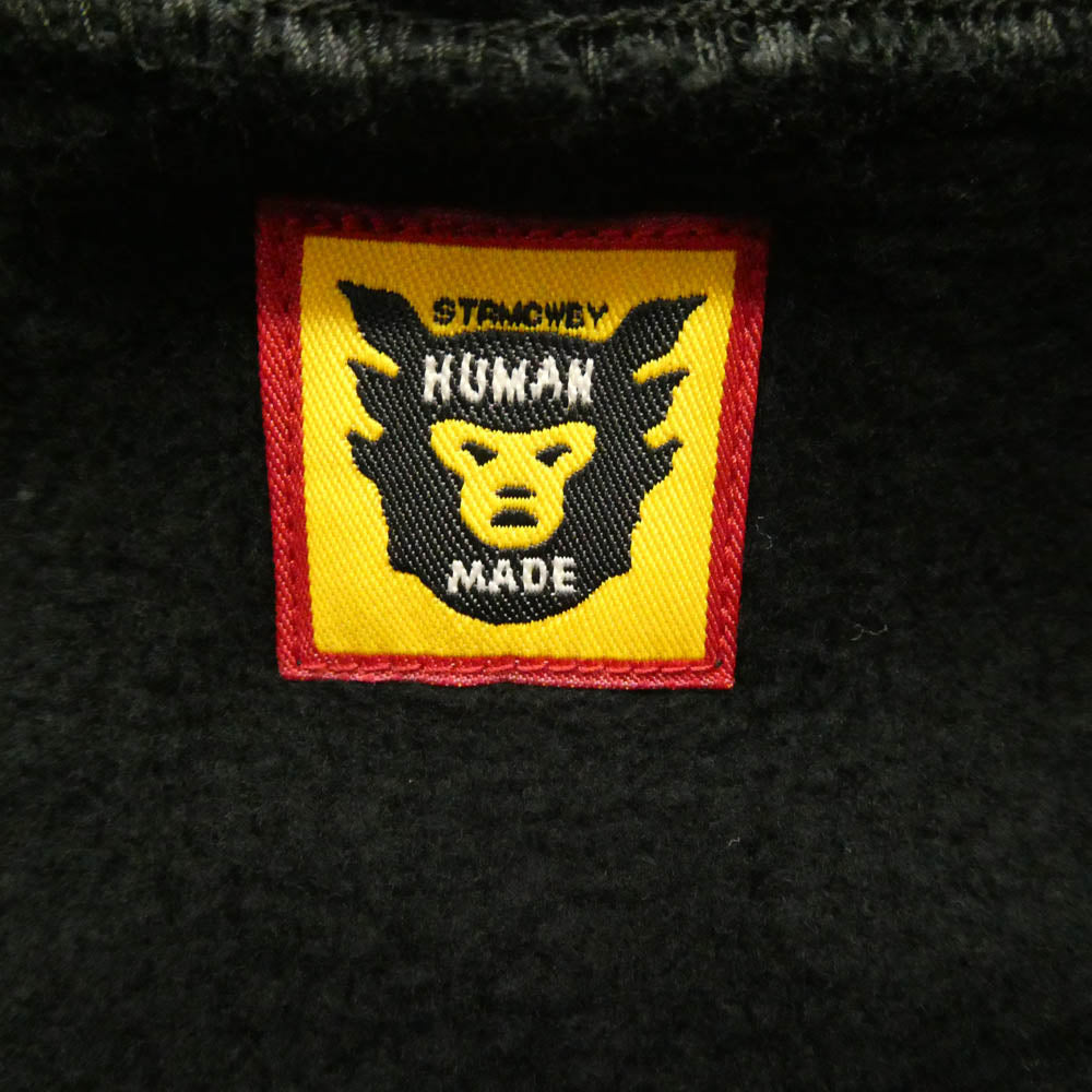 HUMAN MADE ヒューマンメイド XX28CS004 I KNOW NIGO TOO Heavyweight Hoodie アイノウニゴートゥー ヘビーウェイト フーディー プルオーバー パーカー ブラック系 XXL【美品】【中古】