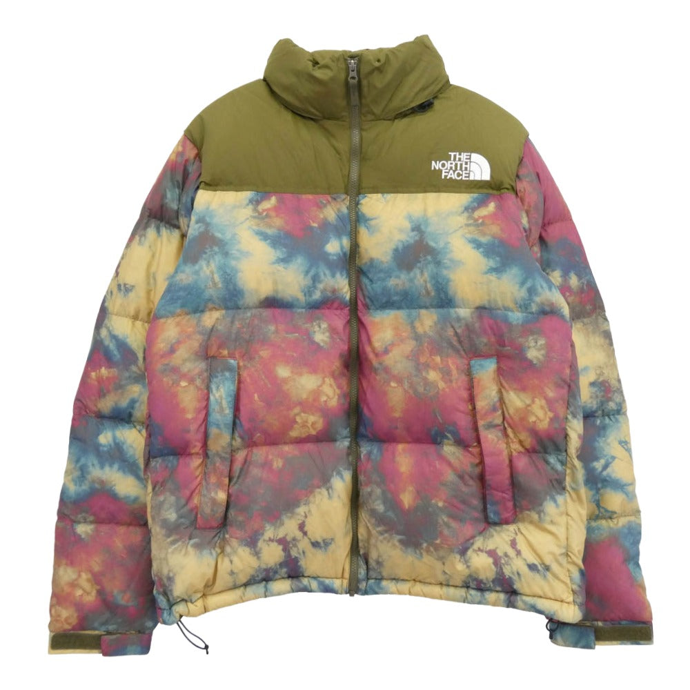 THE NORTH FACE ノースフェイス ND92235 Novelty Nuptse Jacket ノベルティー ヌプシジャケット ダウンジャケット アイスダイアンテロープタン カーキ系 XXL【美品】【中古】
