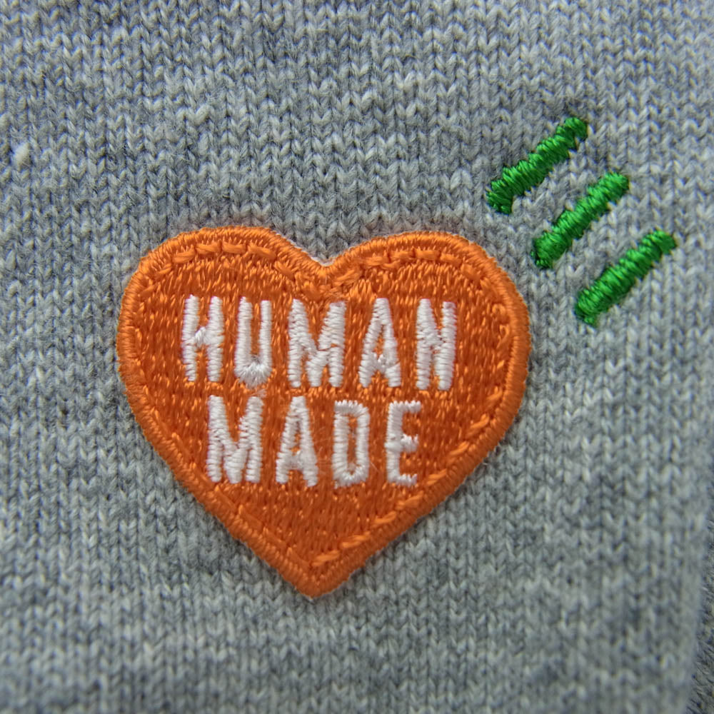 HUMAN MADE ヒューマンメイド HM25CS043 RABBIT HEAVY WEIGHT HOODIE ラビット ヘビーウエイト フーディー プルオーバー パーカー グレー系 L【中古】