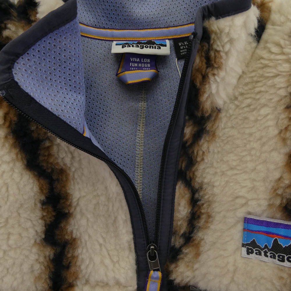 patagonia パタゴニア 23AW 20535FA23 50周年記念 Natural Blend Retro-X Cardigan ナチュラルブレンド レトロX フリースジャケット サンダーナチュラル ベージュ系 L【美品】【中古】