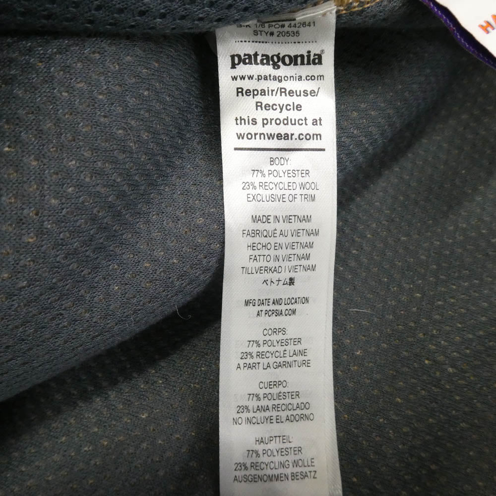 patagonia パタゴニア 23AW 20535FA23 50周年記念 Natural Blend Retro-X Cardigan ナチュラルブレンド レトロX フリースジャケット 2トーン ベージュ系 L【美品】【中古】