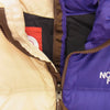 Supreme シュプリーム THE NORTH FACE 24SS ND02400I Split Nuptse Jacket ノースフェイス スプリット ヌプシ ダウンジャケット ベージュ系 パープル系 M【新古品】【未使用】【中古】