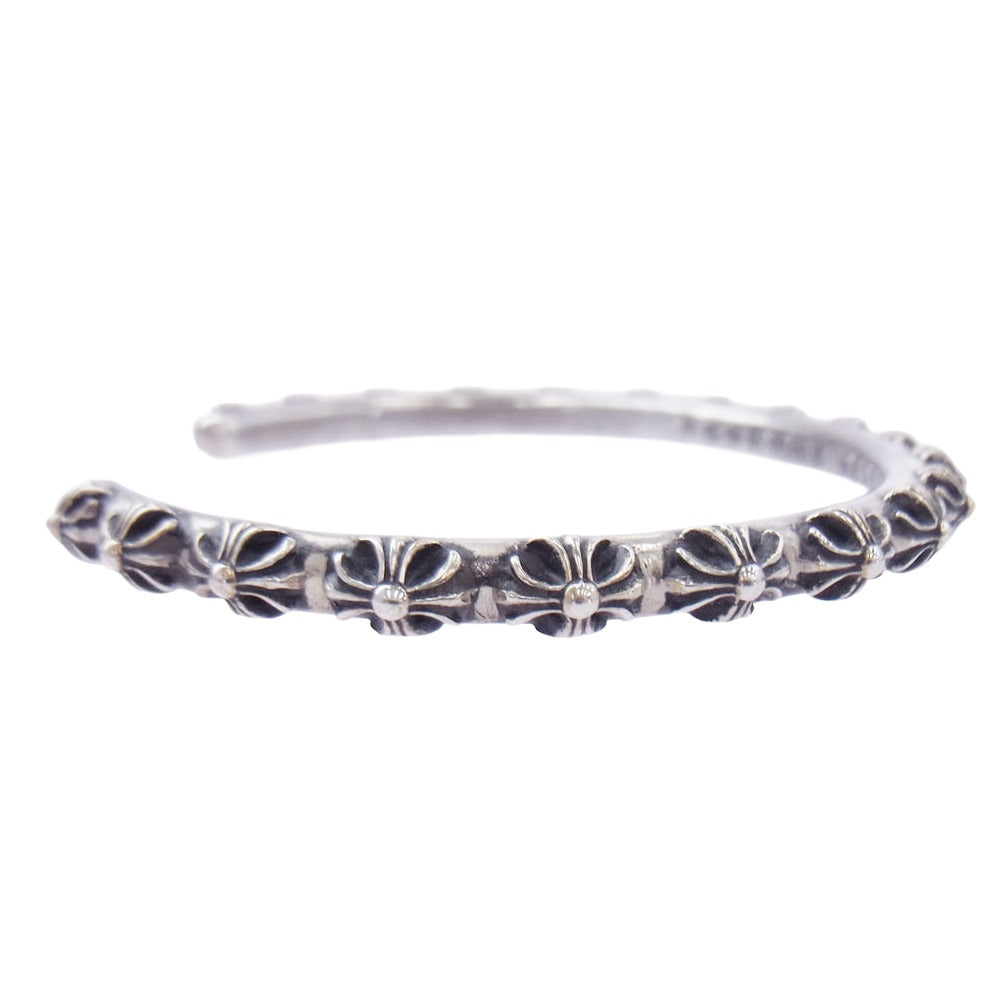 CHROME HEARTS クロムハーツ（原本無） 青山店購入レシート付属 CROSSBAND クロスバンド バングル シルバー系【中古】