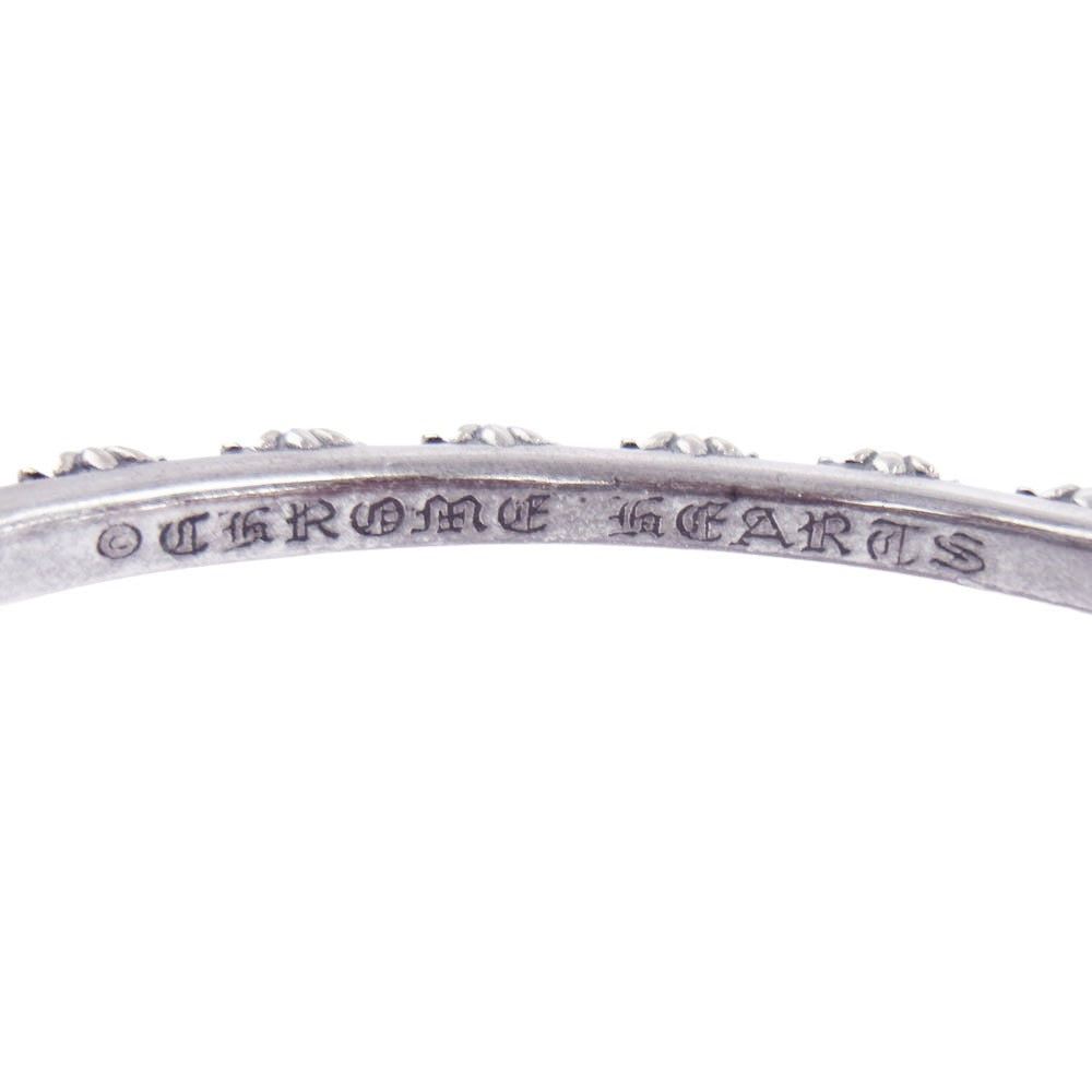 CHROME HEARTS クロムハーツ（原本無） 青山店購入レシート付属 CROSSBAND クロスバンド バングル シルバー系【中古】