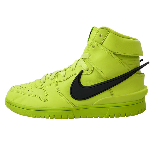 NIKE ナイキ CU7544-300 × AMBUSH DUNK HIGH FLASH LIME アンブッシュ ダンク ハイ フラッシュライム スニーカー イエロー系 25.5cm【中古】