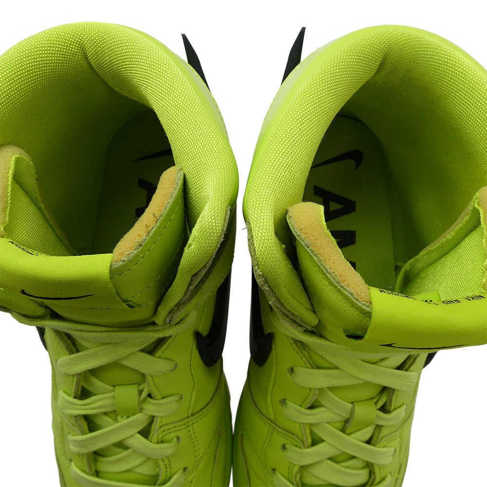 NIKE ナイキ CU7544-300 × AMBUSH DUNK HIGH FLASH LIME アンブッシュ ダンク ハイ フラッシュライム スニーカー イエロー系 25.5cm【中古】