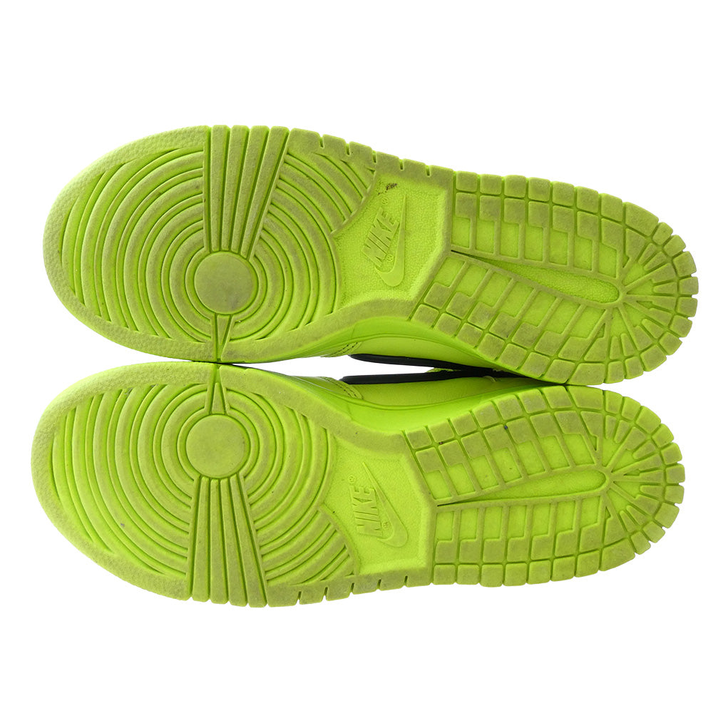NIKE ナイキ CU7544-300 × AMBUSH DUNK HIGH FLASH LIME アンブッシュ ダンク ハイ フラッシュライム スニーカー イエロー系 25.5cm【中古】
